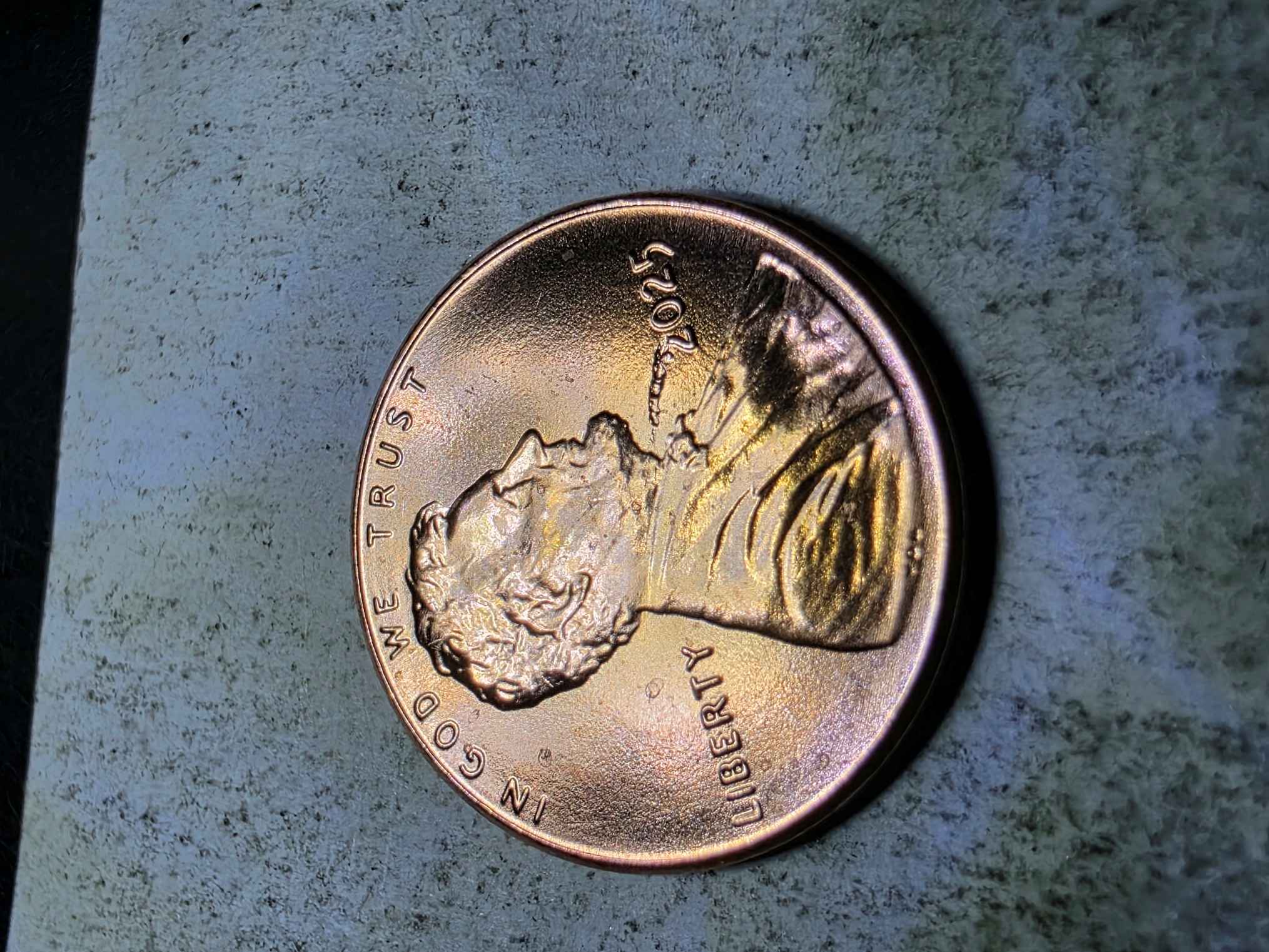 2025-P-Penny-From-New-Roll-With-What-I-Think-Are-Cud-Errors.-I-Have-More-Than-1-Of-These.